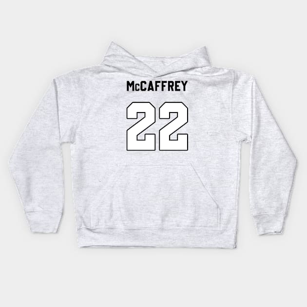 Christian McCaffrey Back Kids Hoodie by Cabello's